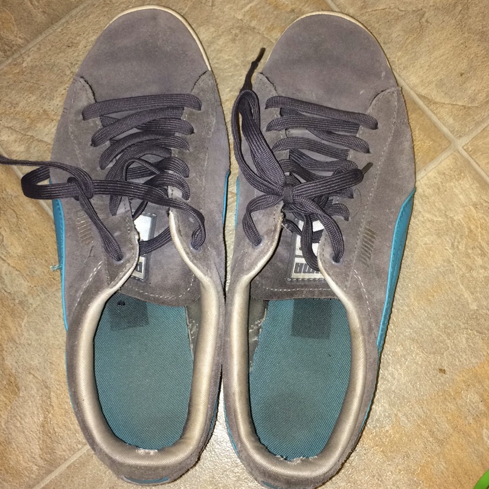 puma worn shoes